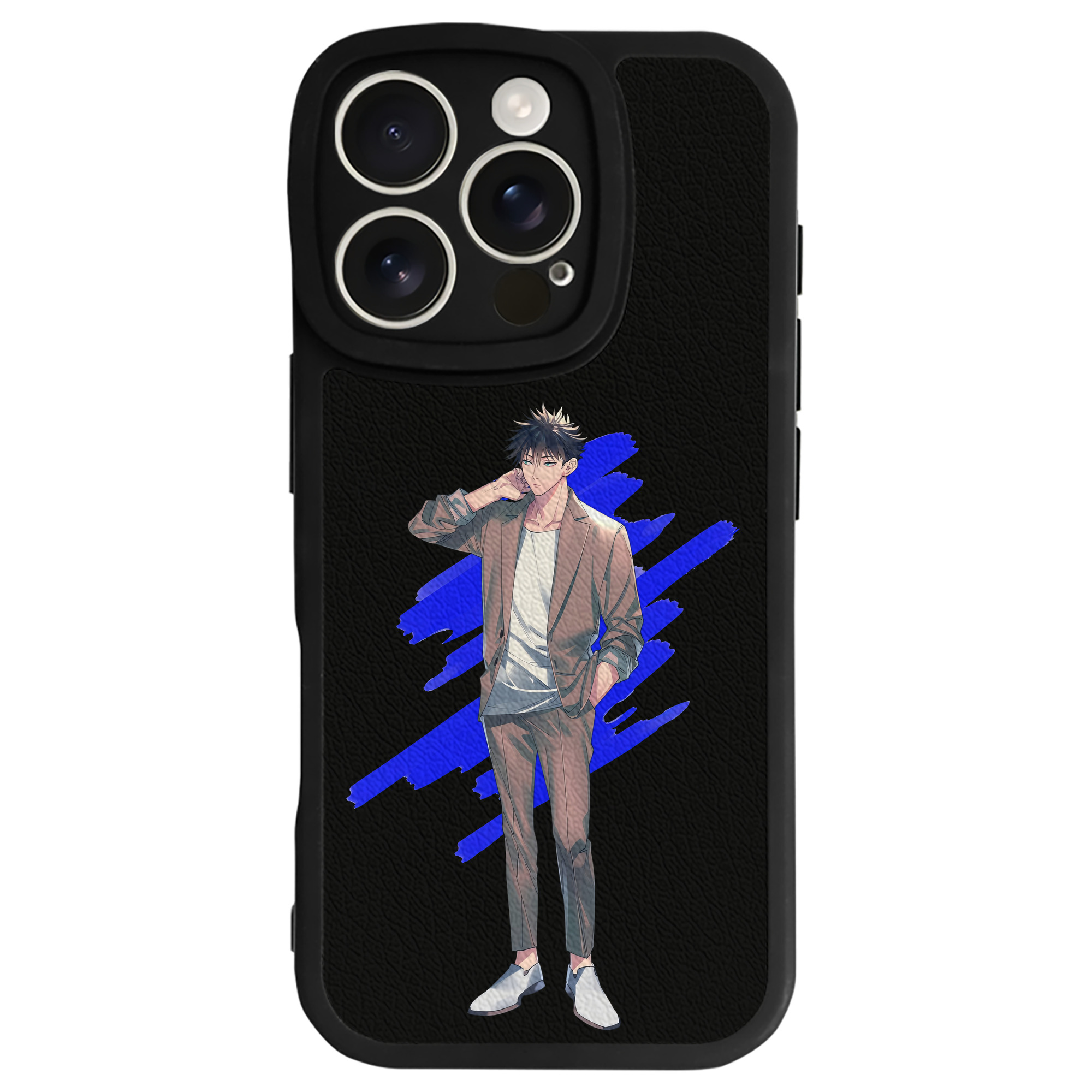 （画像用） 呪術廻戦 Jujutsu Kaisen 【iPhone 16シリーズ対応】シリコンスマホケース（レザー調） 材質：シリコン